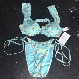 Dippin Daisy’s Super Cheeky Bikini Bottom & Roma Underwire Bikini Top